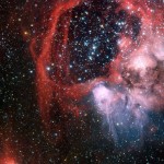 Космический телескоп VLT Европейской космической обсерватории сделал изображение туманности LHA 120-N 44 окружающих звездное скопление NGC 1929